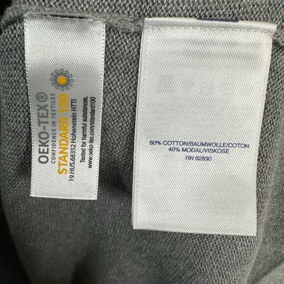 Lands End Womens size 3X 3/4 Sleeve Pullover Scoop Neck Knit Sweater Gray - Picture 8 of 10